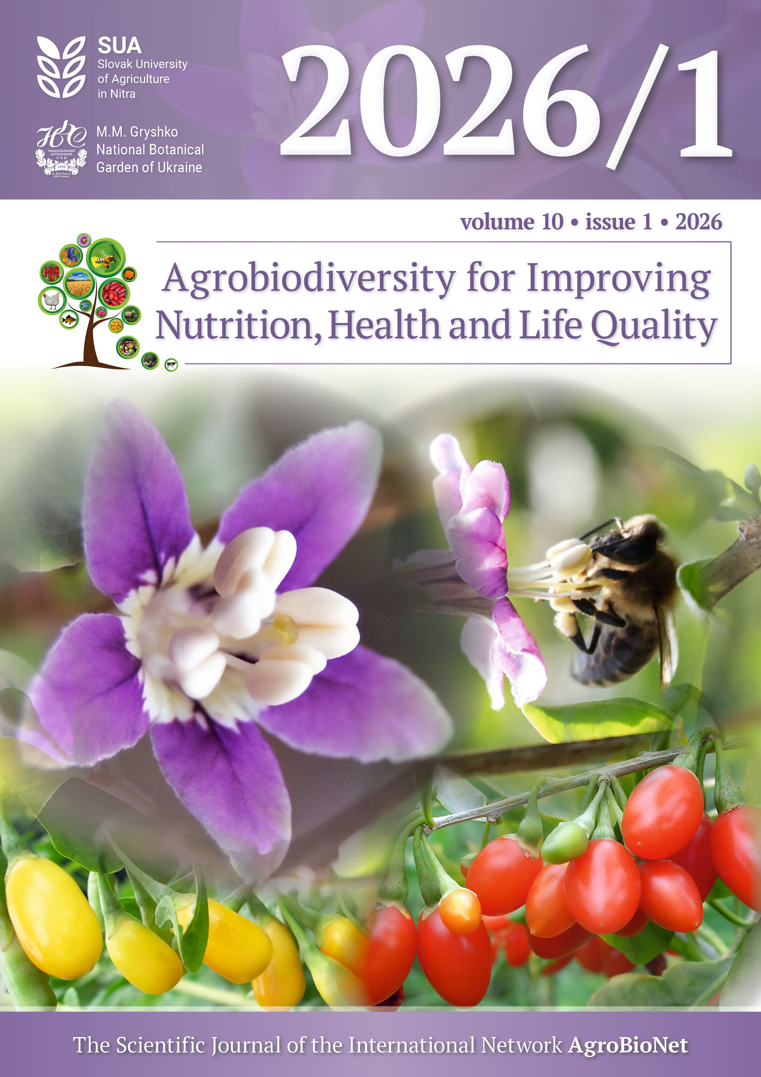Agrobiodiversity for Improving Nutrition, Health and Life Quality current issue cover image